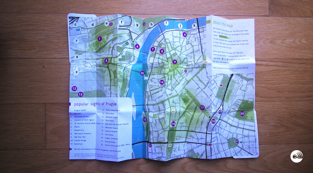 Electronic Tour Guide, Paper Map