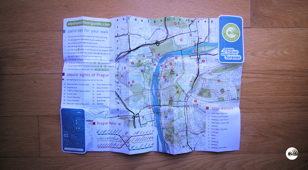 Electronic Tour Guide, Paper Map